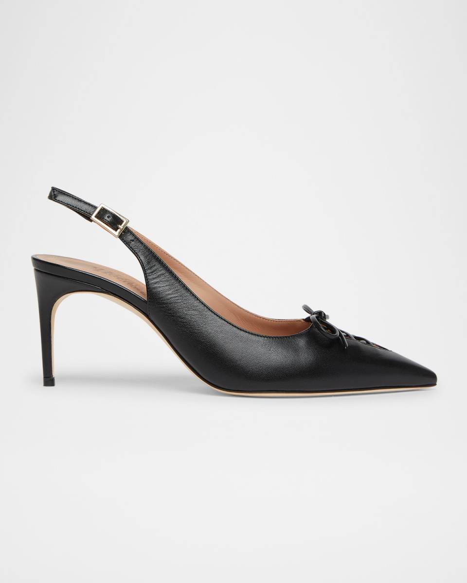 Trudie Nappa Laced Slingback Pumps